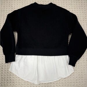 Zara Black Ribbed Knit Sweater